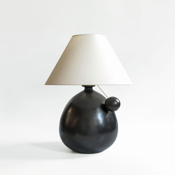 Barro Negro Collection Barro Negro Lamp with Ball Pull - l'aviva home